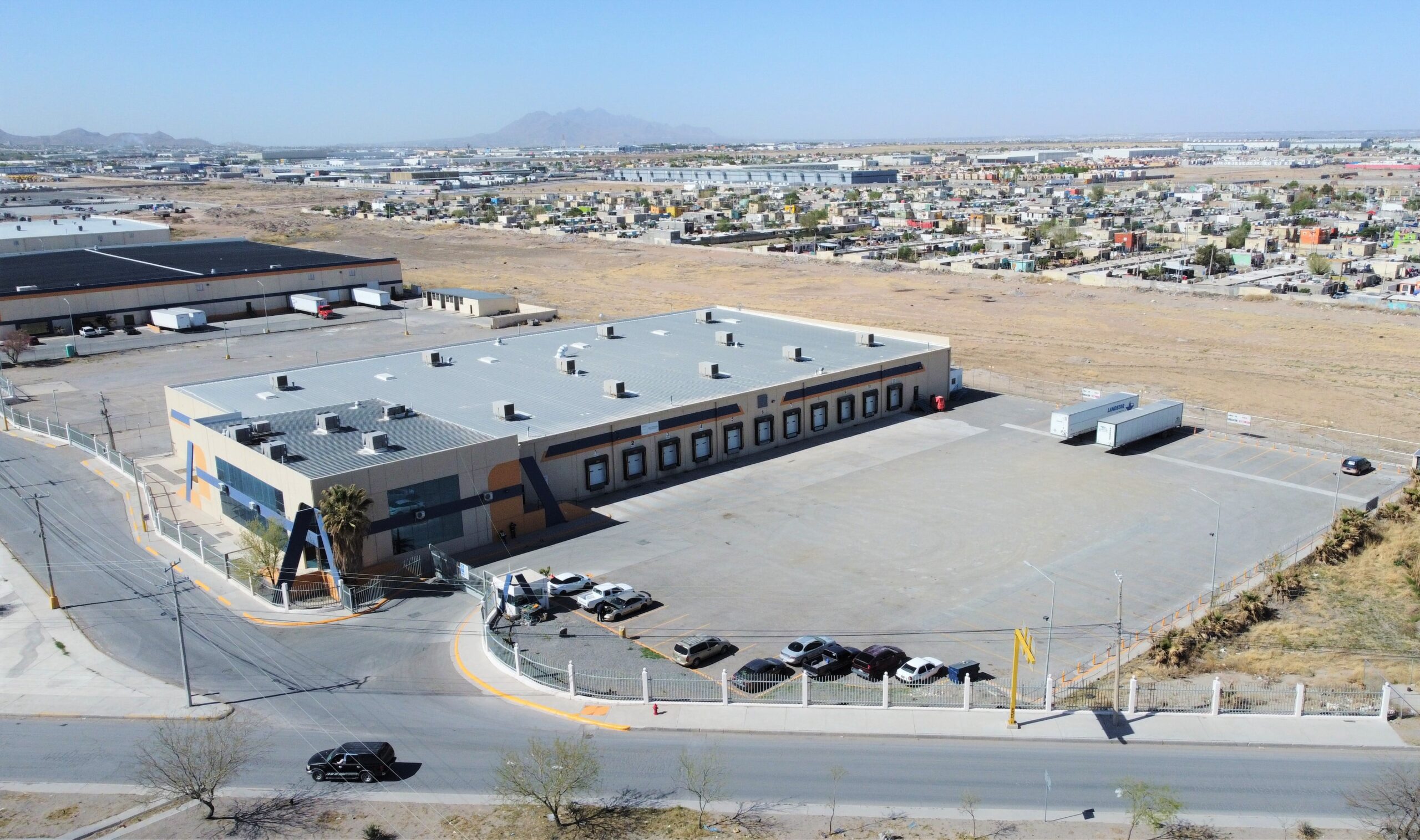 Aerial view of the subproject Axial 1 located in Axial 1industrial park.